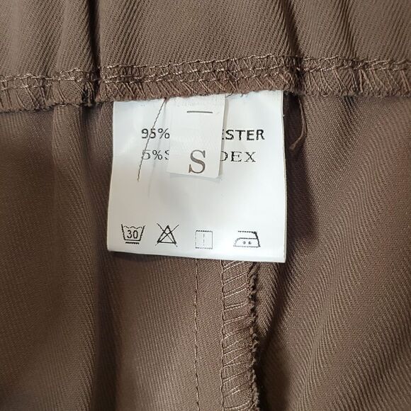 Lot of 3 Wide Legged Pants Grey, Brown, Black Trousers Size Small - Picture 8 of 17